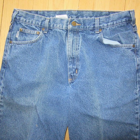 MENS CARHARTT B17 DST JEANS/RELAXED FIT/STRAIGHT LEG/SIZE 38 X 30! - Picture 2 of 8